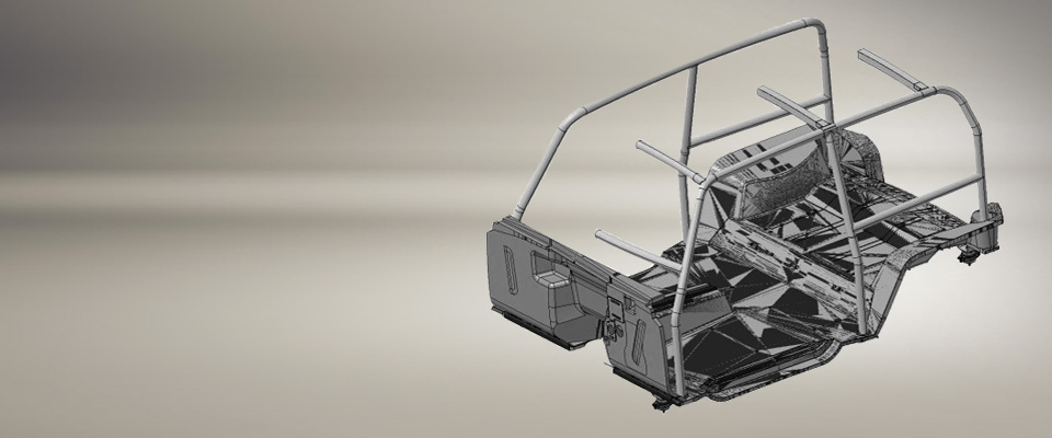 Foto da estrutura do novo Troller T4